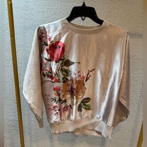 Floral Print Sweatshirt